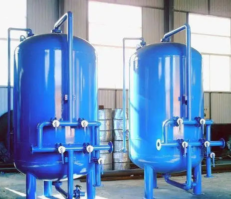 Food Beverage Industry Filtration System 10000l/H Quartz Sand / Manganese Filter Remove Particles Bacteria