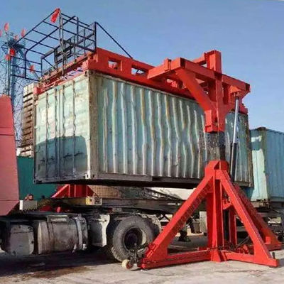 Single And Double Lane Container Flipper Machine Durable Carbon Steel Material For Loading