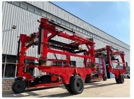 Carbon Steel Container Loader / 20 foot Container Unloader With Variable Flip Angles 0-90 Degrees